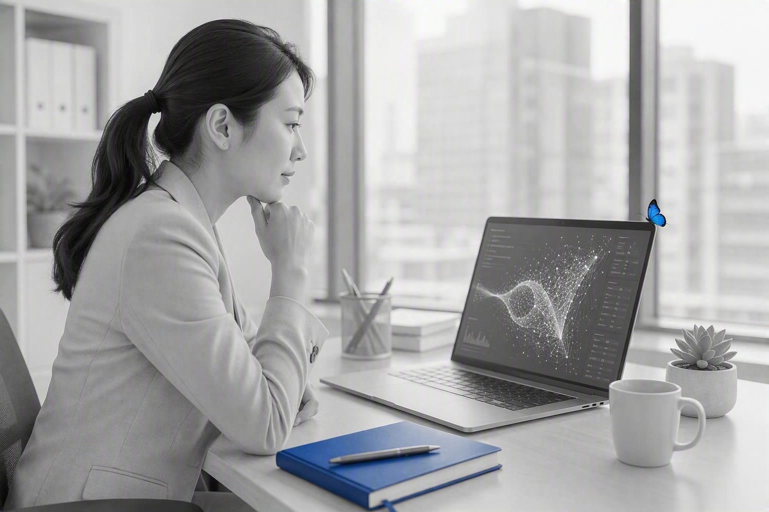 Reviewing a data model on screen